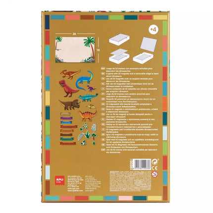 Apli Kids magnetinis žaidimas-dėlionė „Dinozaurai“