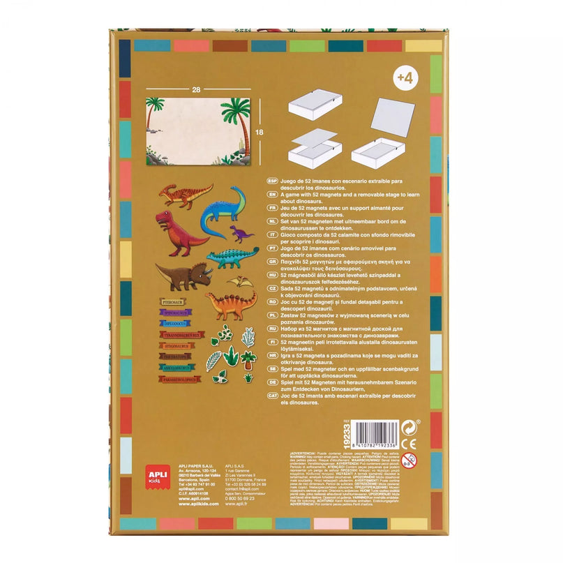 Apli Kids magnetinis žaidimas-dėlionė „Dinozaurai“