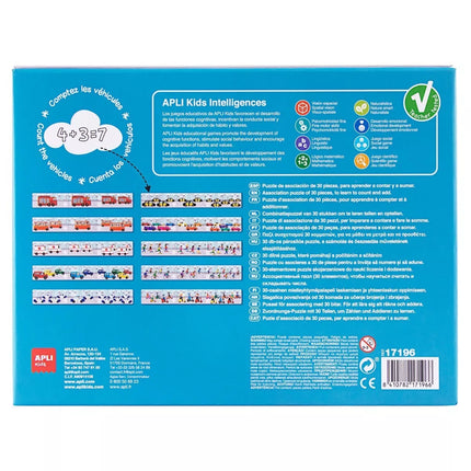 APLI Edukacinė dėlionė „Mokomės sudėti: Transportas“ (30 d.)