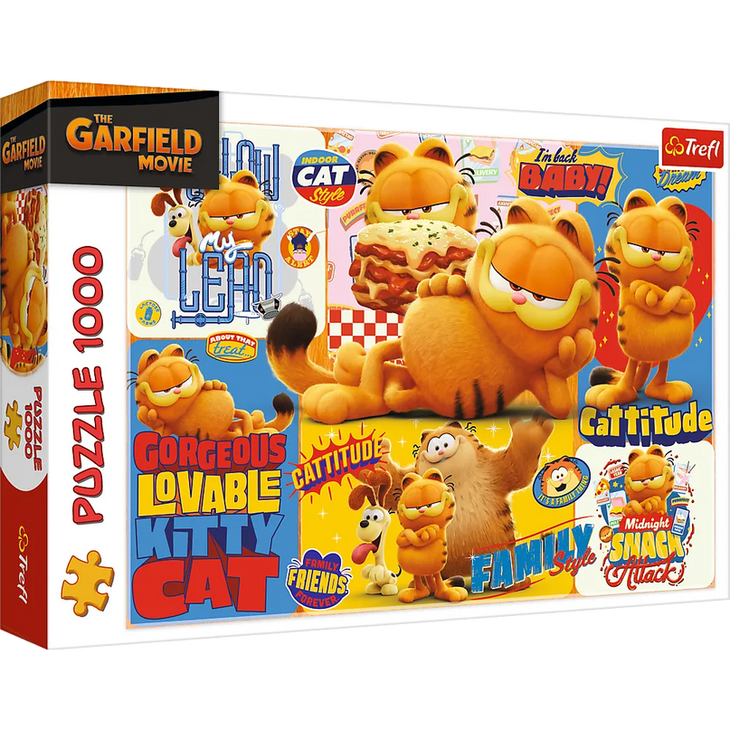 1000 detalių dėlionė „Garfildo pasaulis“
