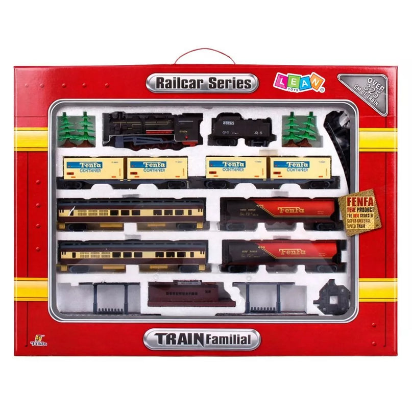 Rinkinys Fenfa Electric Train Set – elektrinis traukinio komplektas su 6 vagonais