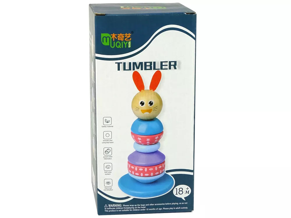 Medinė varlės formos piramidės bokštas