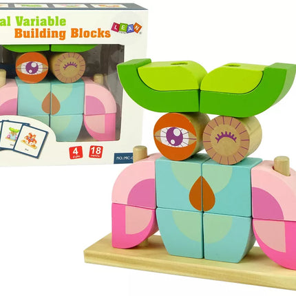 Medinė pelėdos formos dėlionė