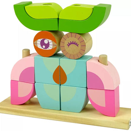 Medinė pelėdos formos dėlionė