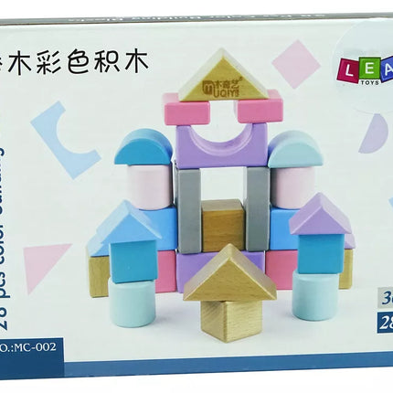 Medinių kaladėlių rinkinys