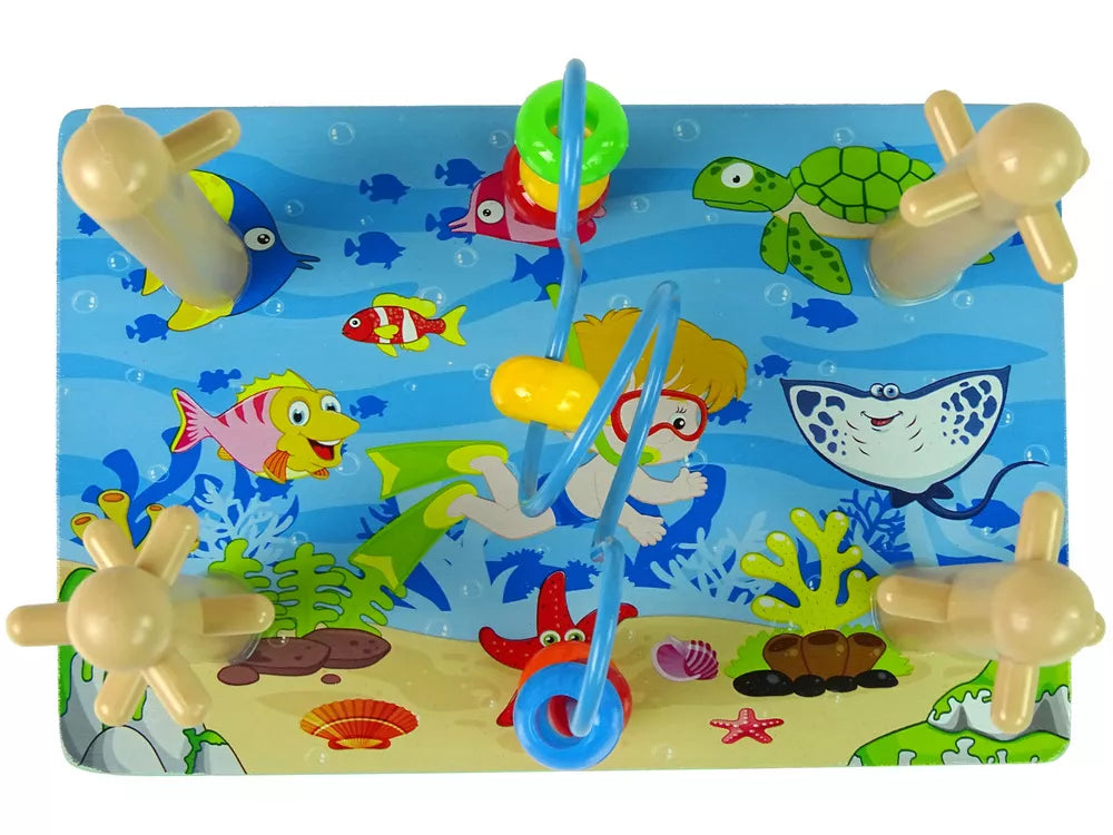 Edukacinis medinių kaladėlių rinkinys