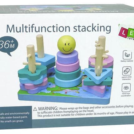 Edukacinis medinių kaladėlių rinkinys