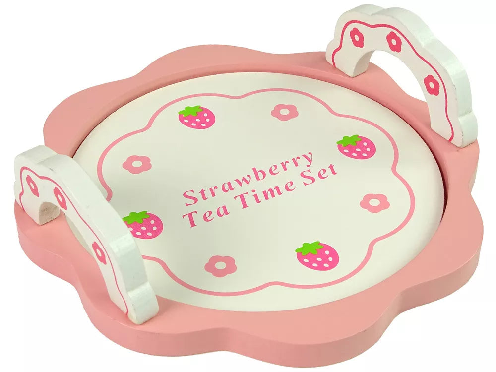 Medinis rožinis arbatos rinkinys