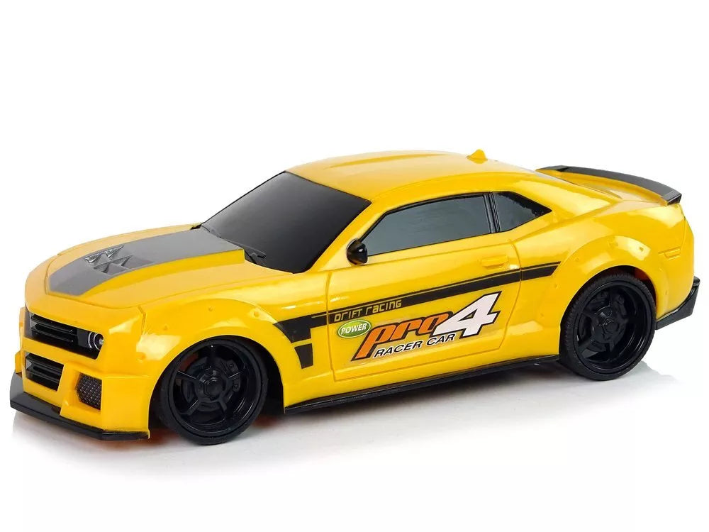 Nuotoliniu būdu valdomas sportinis automobilis 1:24 geltonas