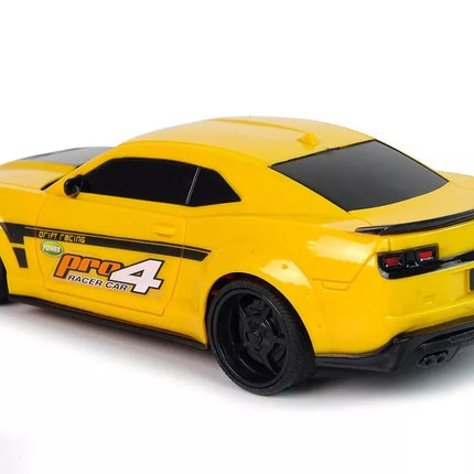 Nuotoliniu būdu valdomas sportinis automobilis 1:24 geltonas