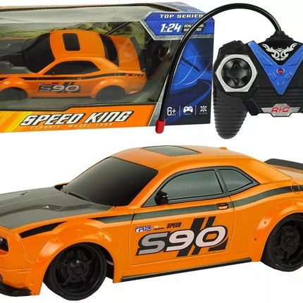 Nuotoliniu būdu valdomas sportinis automobilis 1:24 oranžinis