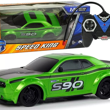 Nuotoliniu būdu valdomas sportinis automobilis 1:24 žalias