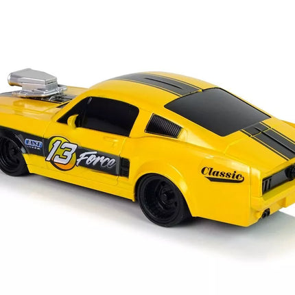 Nuotoliniu būdu valdomas sportinis automobilis 1:20 – geltonas lenktyninis modelis „Pilot 13“