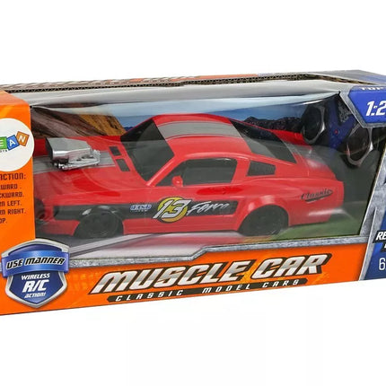 Nuotoliniu būdu valdomas sportinis automobilis 1:20 – raudonas lenktyninis modelis „Pilot 13“