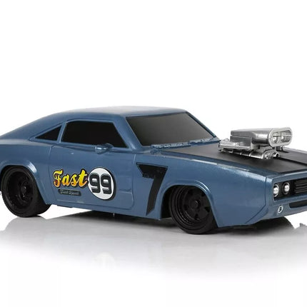 Nuotoliniu būdu valdomas sportinis automobilis 1:20 – pilkas lenktyninis modelis „Pilot 99“