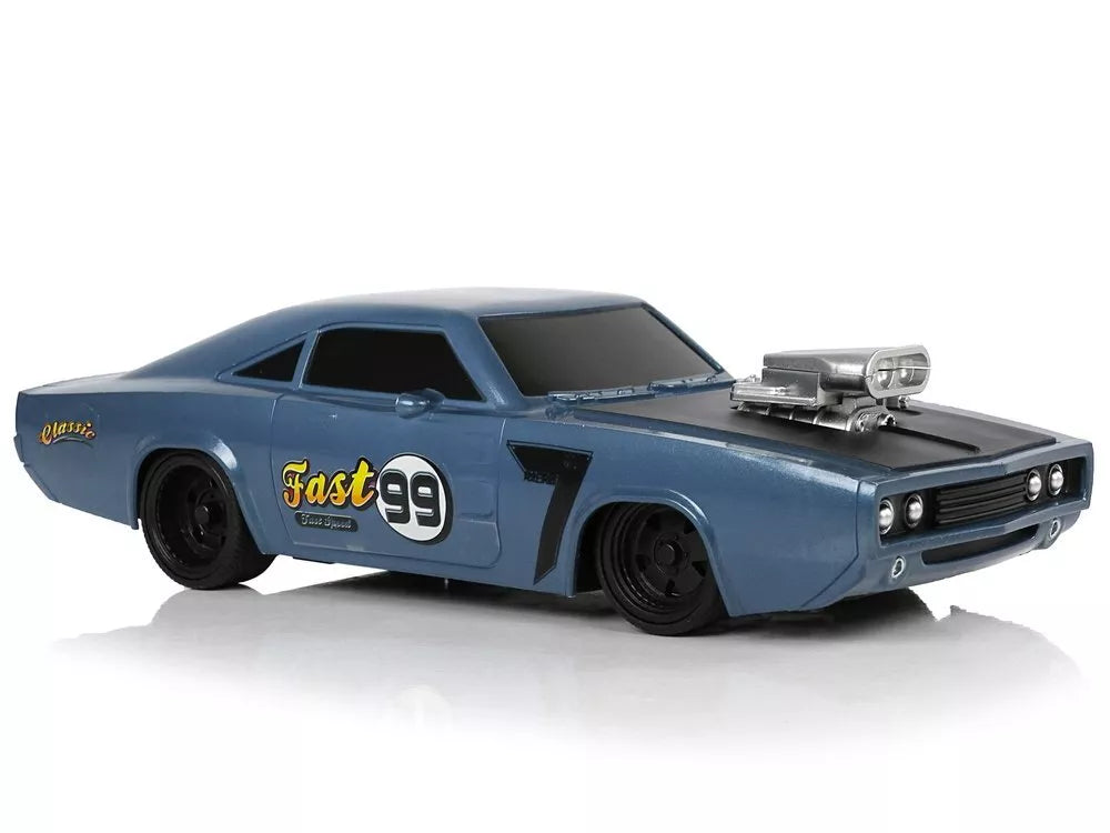 Nuotoliniu būdu valdomas sportinis automobilis 1:20 – pilkas lenktyninis modelis „Pilot 99“