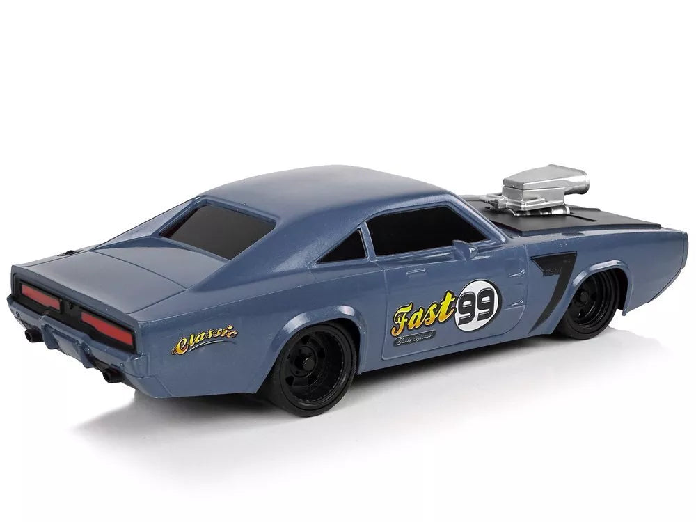 Nuotoliniu būdu valdomas sportinis automobilis 1:20 – pilkas lenktyninis modelis „Pilot 99“