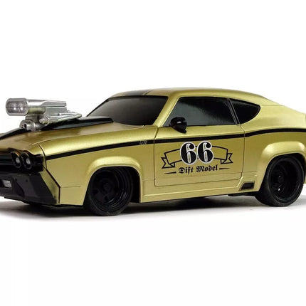 Nuotoliniu būdu valdomas sportinis automobilis 1:20 – auksinis klasikinis modelis „Pilot GT 66“
