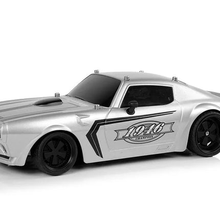 Nuotoliniu būdu valdomas sportinis automobilis 1:18 – sidabrinis lenktyninis modelis „Champion Pilot“