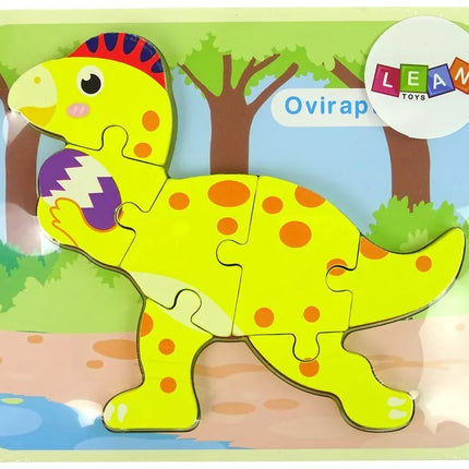 Medinė dėlionė „Dinozauras“