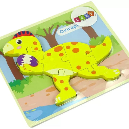 Medinė dėlionė „Dinozauras“
