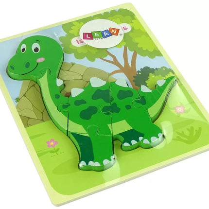 Medinė dėlionė „Dinozauras“