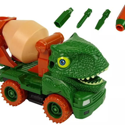 Dinozauras–betono maišytuvas su atsuktuvu