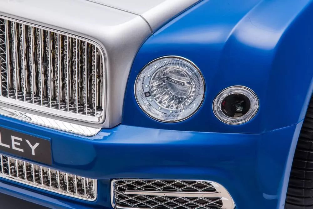 akumuliatorinis vaikiškas automobilis Bentley Mulsanne, mėlyna spalva