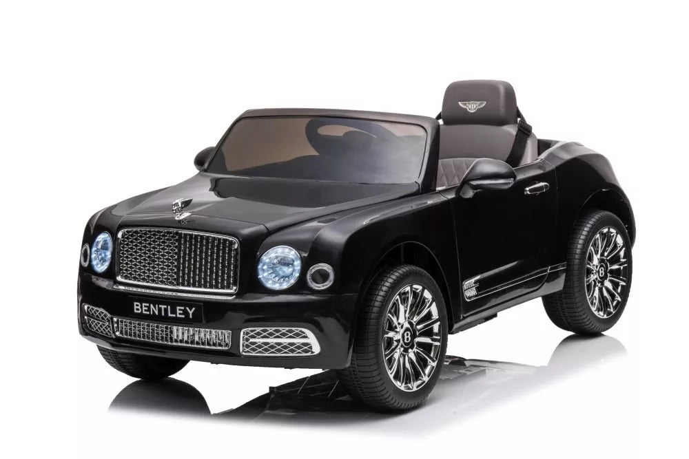 akumuliatorinis vaikiškas automobilis Bentley Mulsanne, juoda spalva