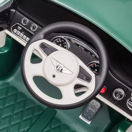 akumuliatorinis vaikiškas automobilis Bentley Mulsanne, žalia spalva