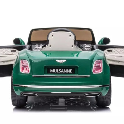 akumuliatorinis vaikiškas automobilis Bentley Mulsanne, žalia spalva