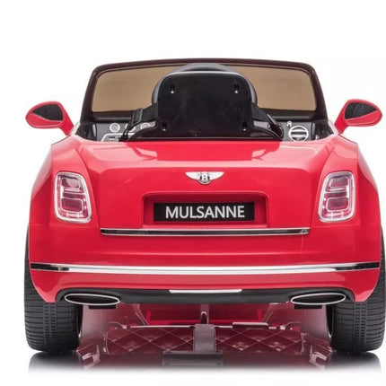 akumuliatorinis vaikiškas automobilis Bentley Mulsanne, raudona spalva