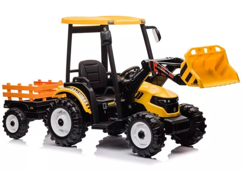 Akumuliatorinis vaikų automobilis JS3158B – geltonas