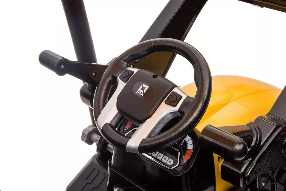 Akumuliatorinis vaikų automobilis JS3158B – geltonas