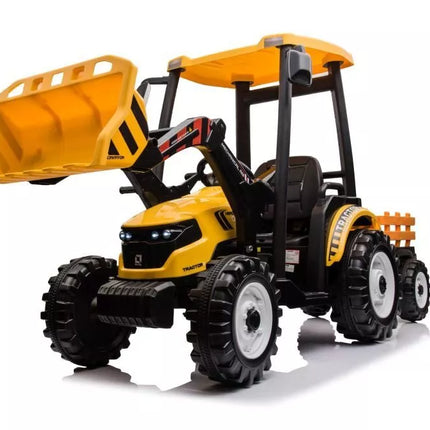 Akumuliatorinis vaikų automobilis JS3158B – geltonas
