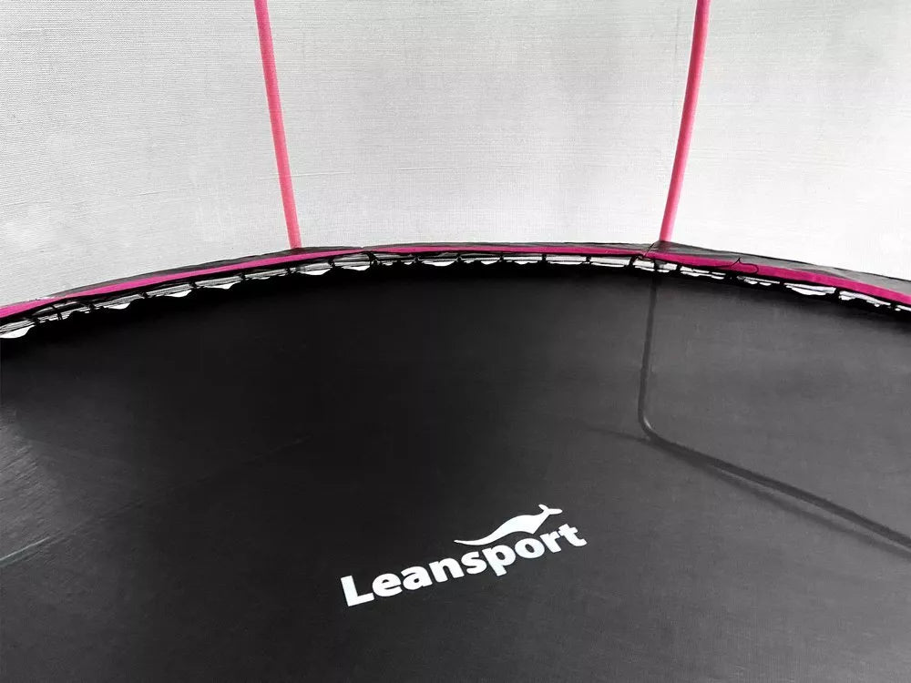 LEAN Sport Max 16ft (487 cm) batutas – juodas su rožiniais akcentais