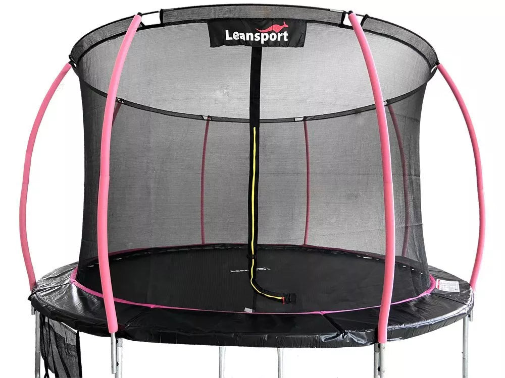 LEAN Sport Max 16ft (487 cm) batutas – juodas su rožiniais akcentais