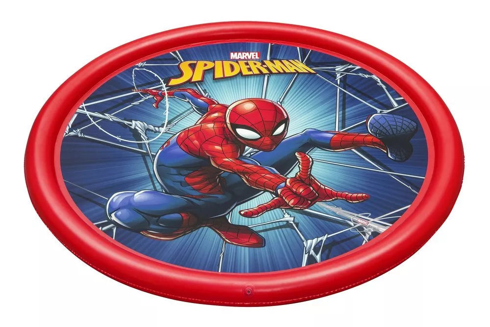 Pripučiama vandens žaidimų paklotė su fontanu Spider-Man