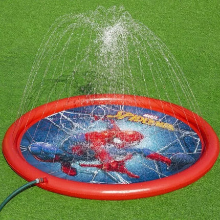Pripučiama vandens žaidimų paklotė su fontanu Spider-Man