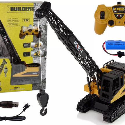 Krano 1:12 nuotoliniu būdu valdomi 2,4 GHz statybiniai žibintai