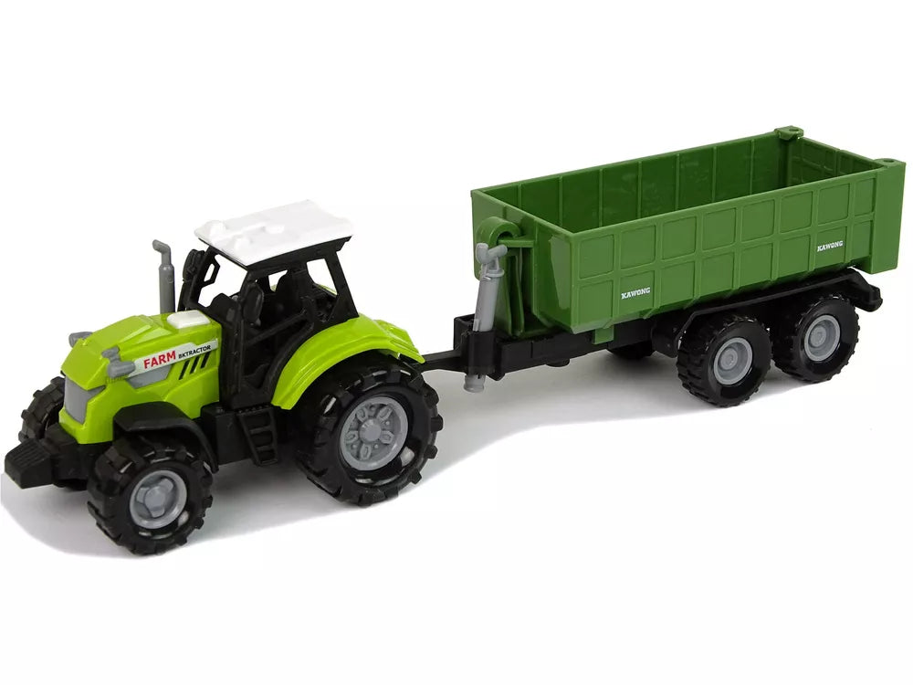 Traktoriaus su nuimama fermos priekaba