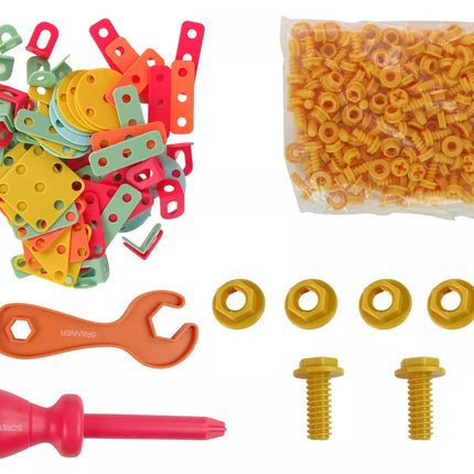 Konstravimo rinkinys lagaminėlyje + elektrinis suktuvas
