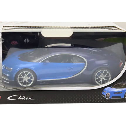 1:14 R/C Bugatti Chiron – mėlynas, licencijuotas modelis