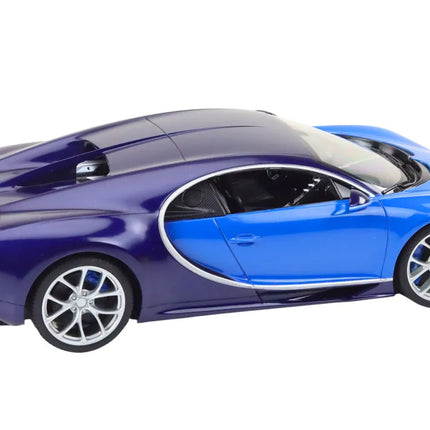 1:14 R/C Bugatti Chiron – mėlynas, licencijuotas modelis