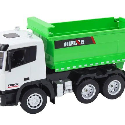 1:18 žalias RC savivartis su priekaba
