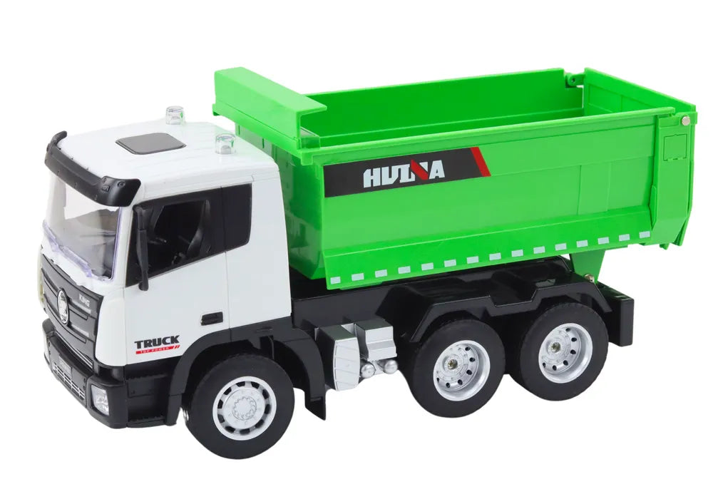 1:18 žalias RC savivartis su priekaba