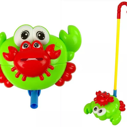 Žalias krabas stumdukas su varpelio garsu