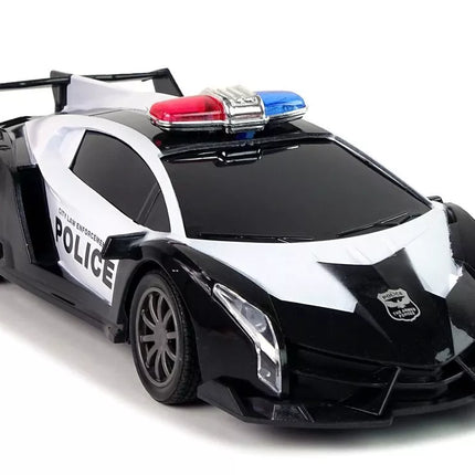 Nuotoliniu būdu valdomas policijos lenktyninis automobilis 1:16