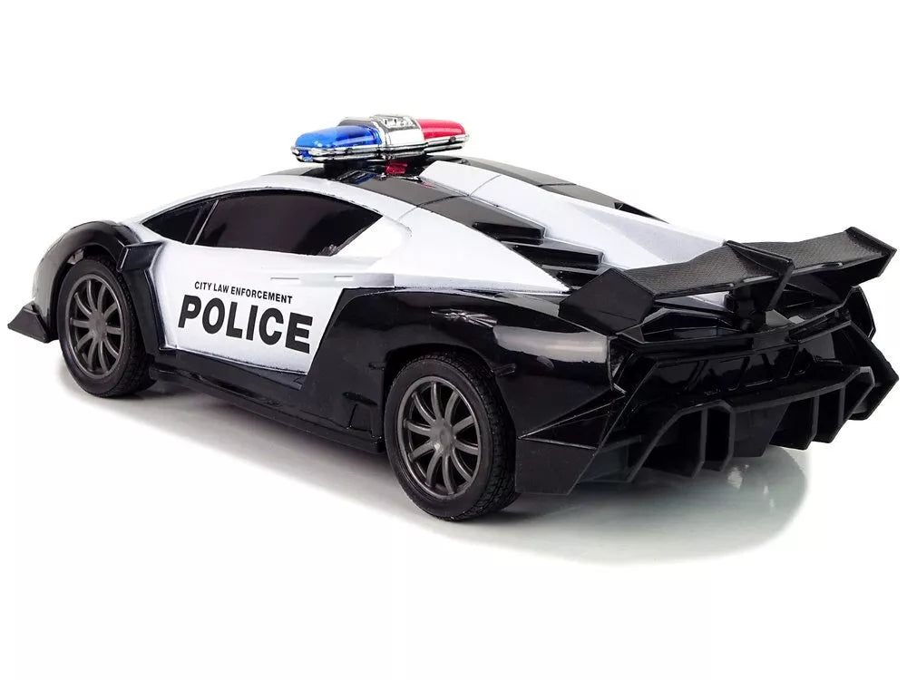 Nuotoliniu būdu valdomas policijos lenktyninis automobilis 1:16