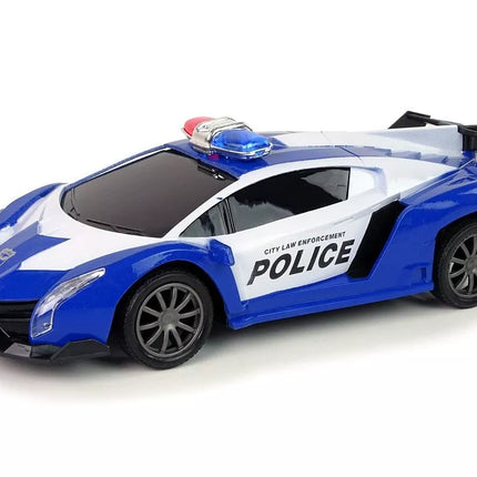 Nuotoliniu būdu valdomas policijos lenktyninis automobilis 1:16
